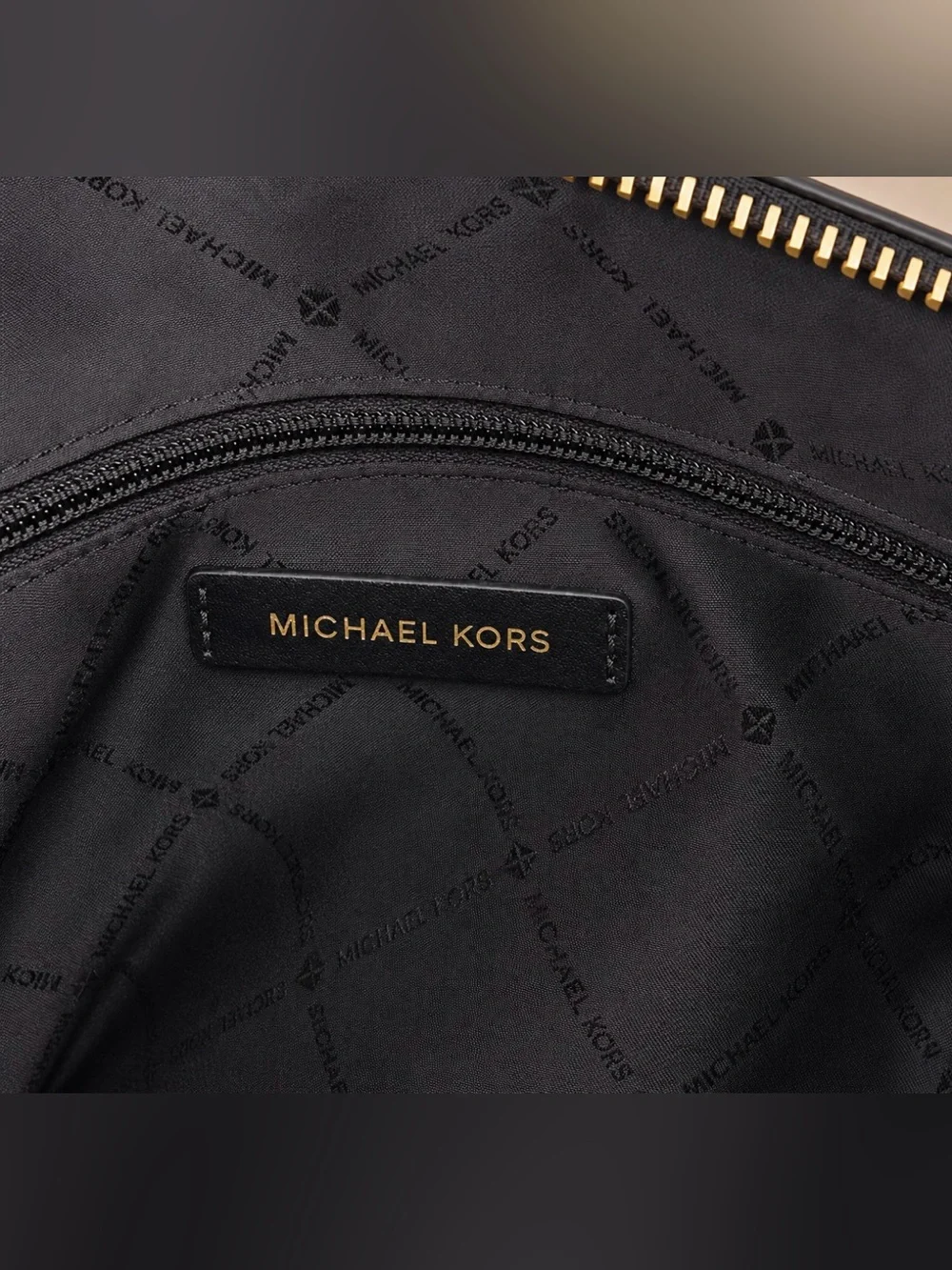 Michael Kors Bedford Large Black Pebbled Leather Tote Shoulder Bag